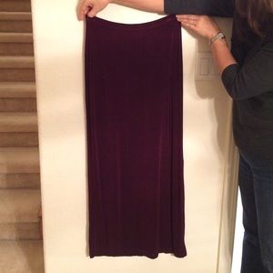Maroon maxi
