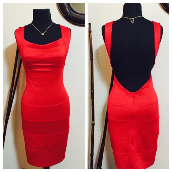 Brand new red bandage dress