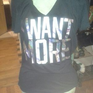 Victoria Secret Tshirt Size Large Black