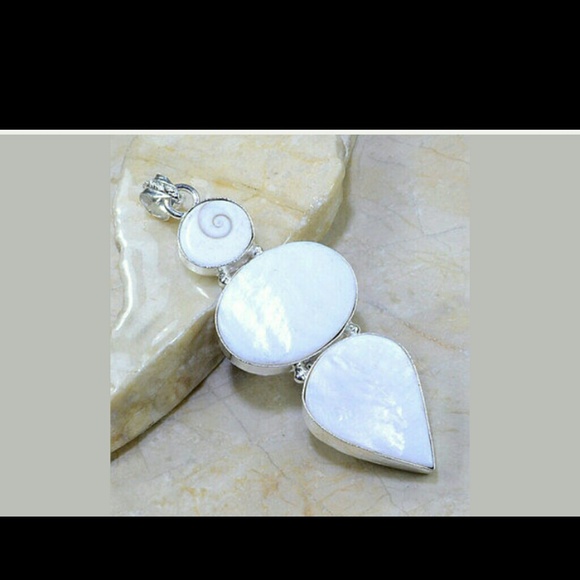 Huge Shiva Pearl and Mother of Pearl Pendant