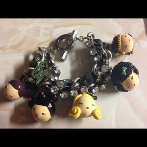 NEW, HARAJUKU LOVERS CAMO/RHINESTONE BRACELET