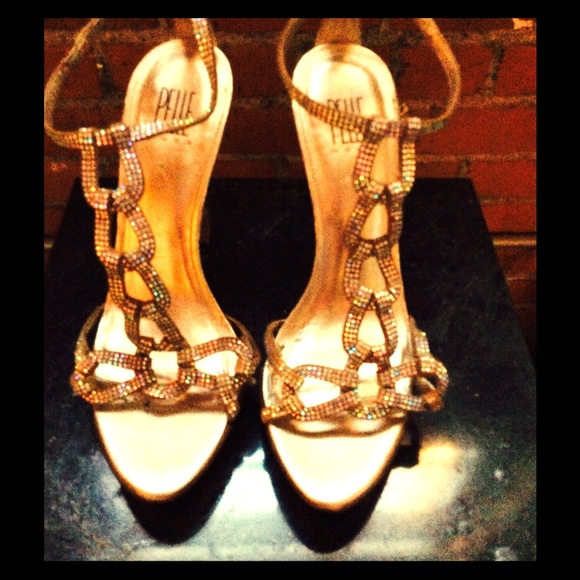 Fancy strappy stiletto sandals