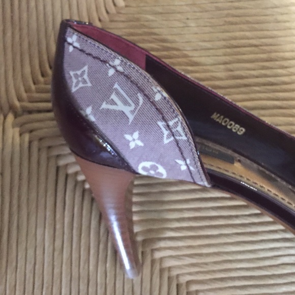 Louis Vuitton leather and monogram heel - Picture 3 of 3