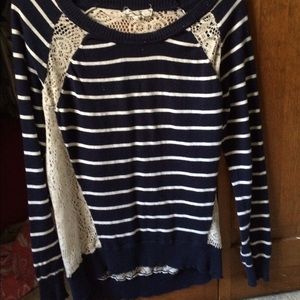 Striped and Lacey shirt