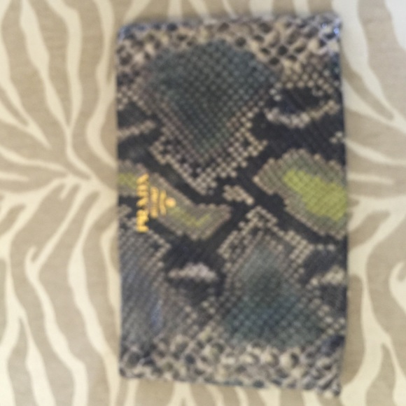 Large Prada snakeskin clutch - Picture 1 of 3