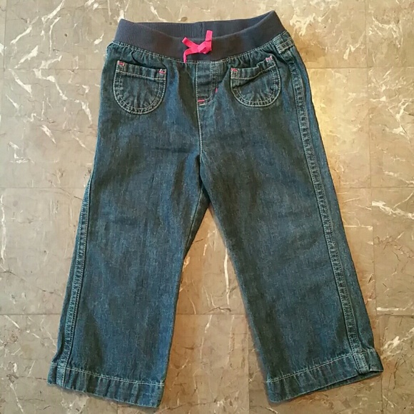 Jeans with stretchy waistband