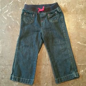 Jeans with stretchy waistband