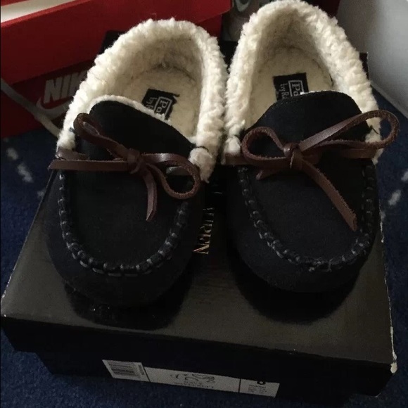 Toddler polo moccasins