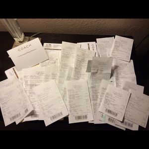 Coach Receipts