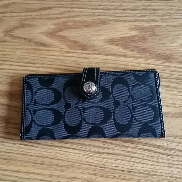 Black coach wallet