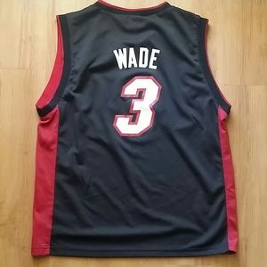 Adidas Miami Heat Jersey Shirt Large Kids D Wade