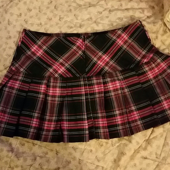 School girl plaid skirt