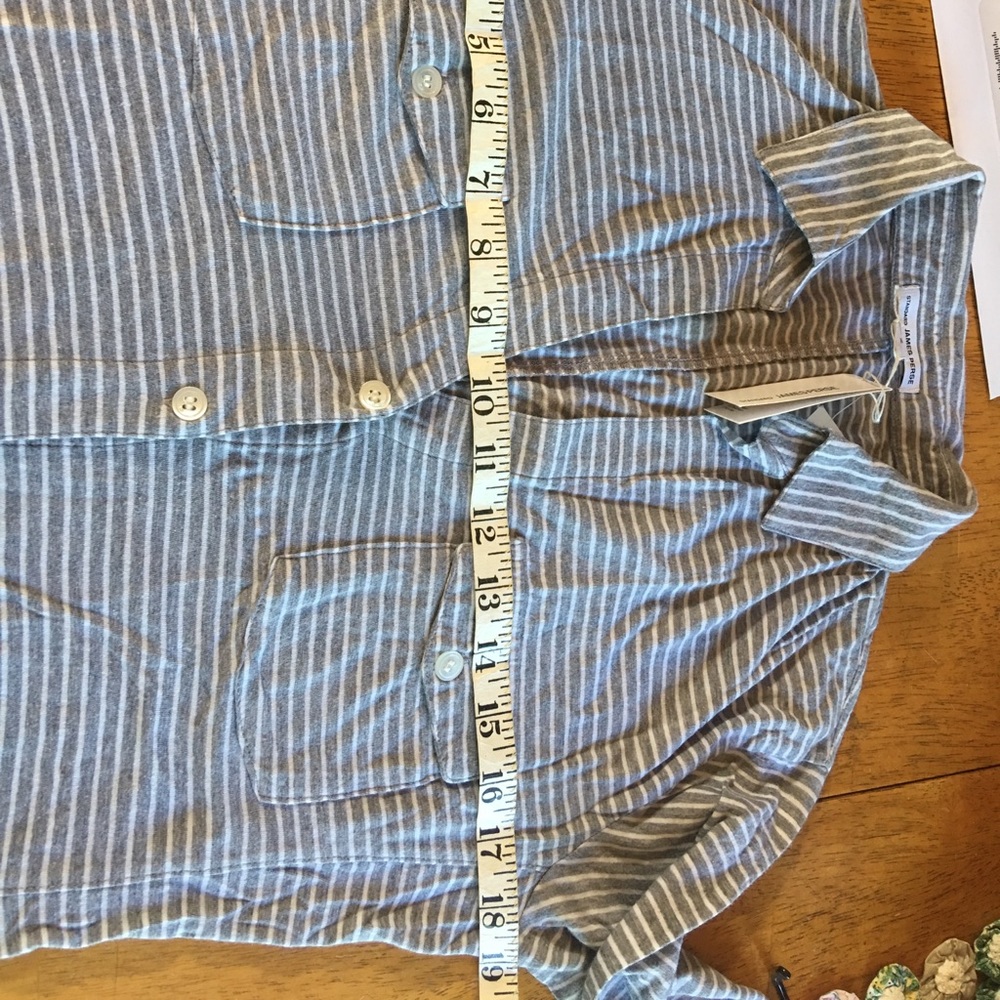 ⭐️SALE⭐️ NWT James Perse striped button up shirt - Picture 5 of 5