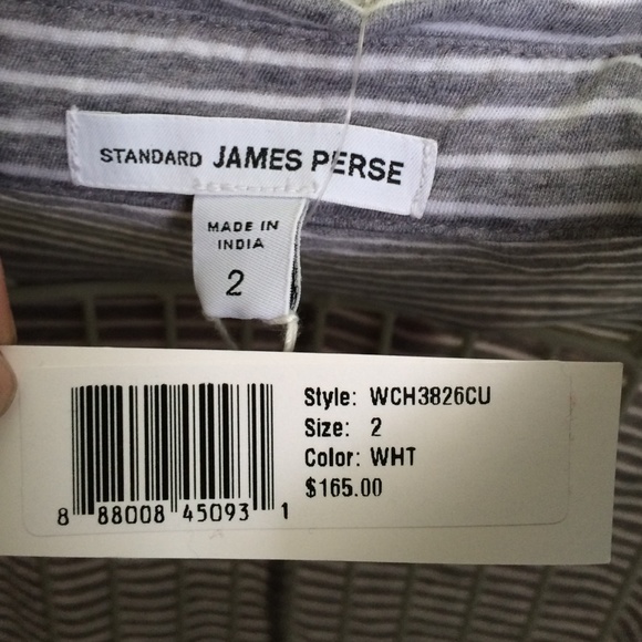 ⭐️SALE⭐️ NWT James Perse striped button up shirt - Picture 4 of 5