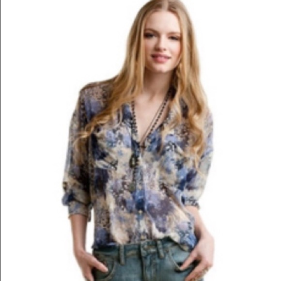 Free People Tops - SOLD🎈🎈🎈Anthropologie Free People Blue Sky