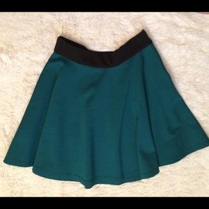 Teal Skater Skirt