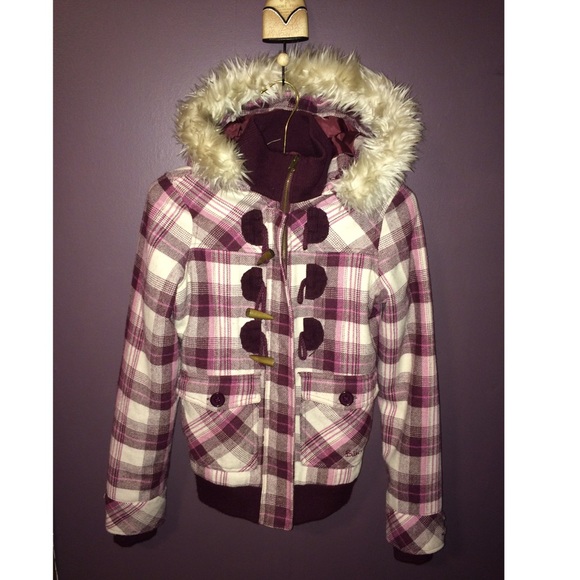 Billabong Plaid Outerwear