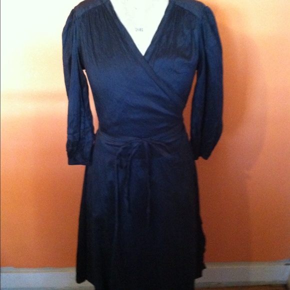 Black wrap dress