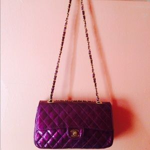 Purple Quilted Bag