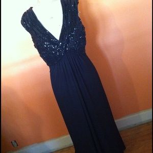 Elegant sequined top floor length dress BUNDLED