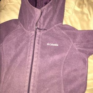 Columbia fleece zipper hoodie