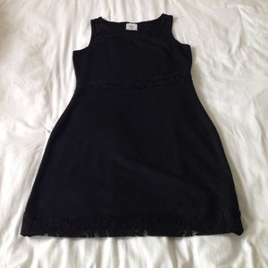 Lace detail little black dress