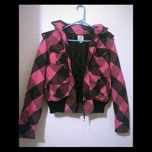 Roxy pink flannel jacket