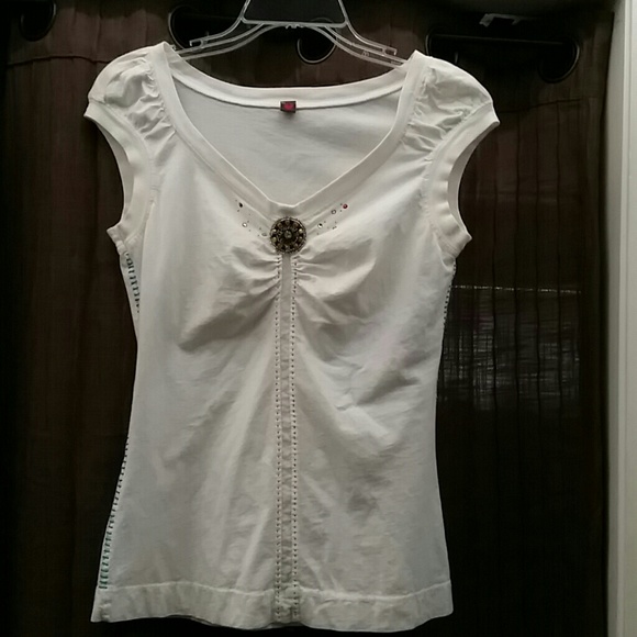 Jeweled peasant top
