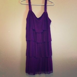 Purple Ruffled Dress 💃