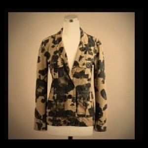 Jcrew black blossom blazer,med. Chest measures 21"