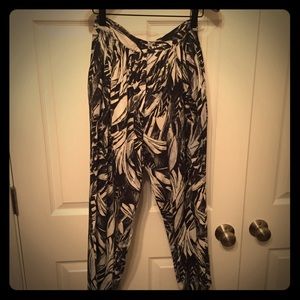 Black and white haram pants