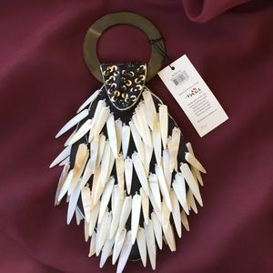 MAD, handmade purse, mother-pearl / natural horn