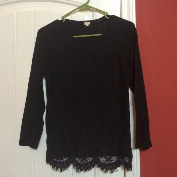 SOLD Jcrew black shirt
