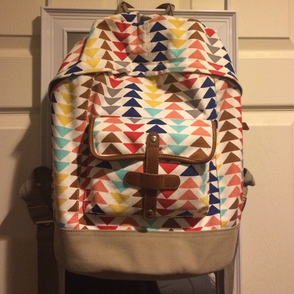 Colorful Triangle Bookbag