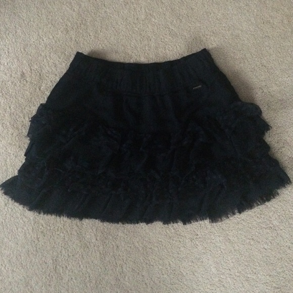Navy Blue Hollister Ruffled Mini - Picture 1 of 3