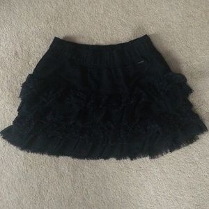 Navy Blue Hollister Ruffled Mini