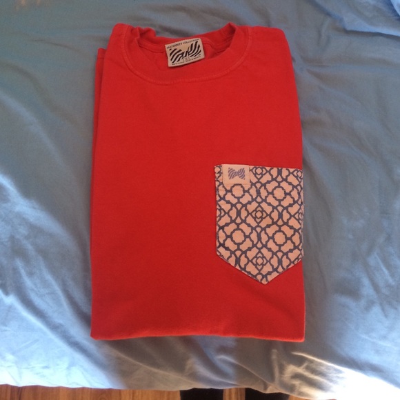 Fraternity collection long sleeve red t shirt