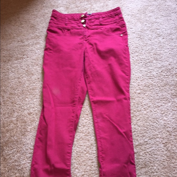red denim refuge jeans