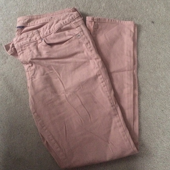 Light Pink Skinny Stretch Jeans - Picture 1 of 3