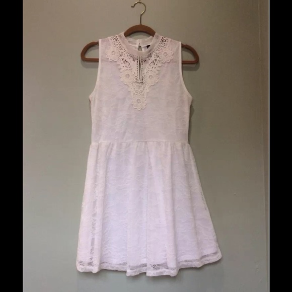 H&M White Lace Victorian Dress 12