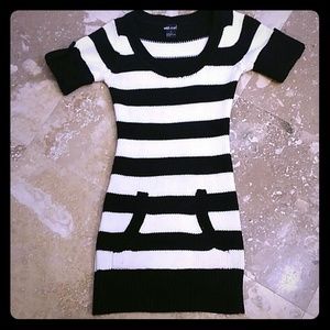 Black & White Sweater Dress!  Size S!