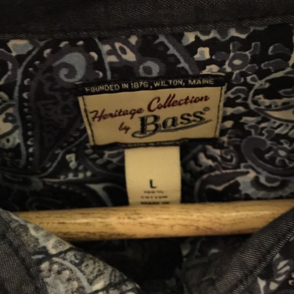 Blue paisley print shirt - Picture 3 of 3