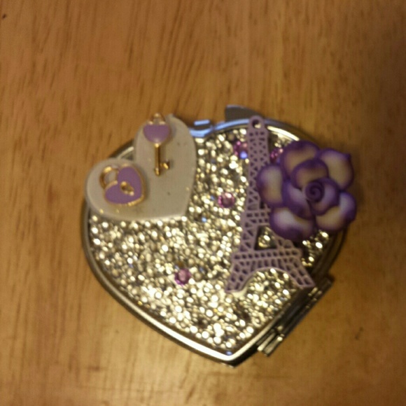 SOLD Heart Compact Mirror