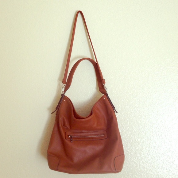 Oversized brown satchel