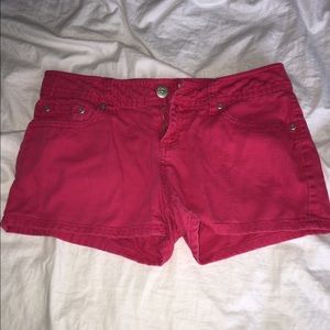 SO Pink Jean Shorts