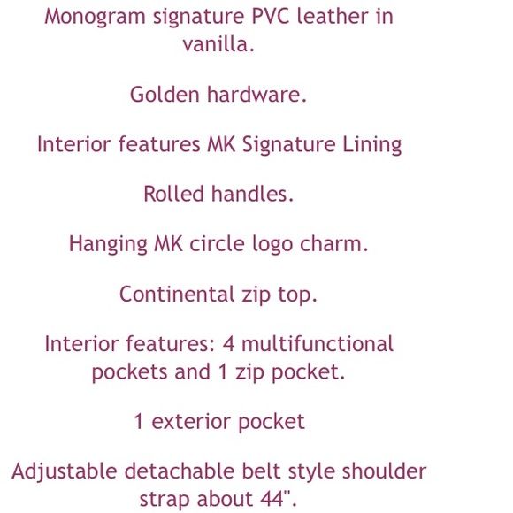 ❌SOLD❌ Michael Kors MK signature monogram - Picture 4 of 4