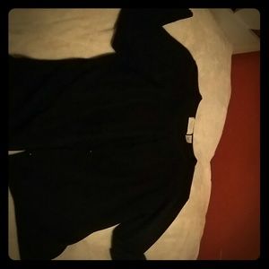 1x womens black button up sweater