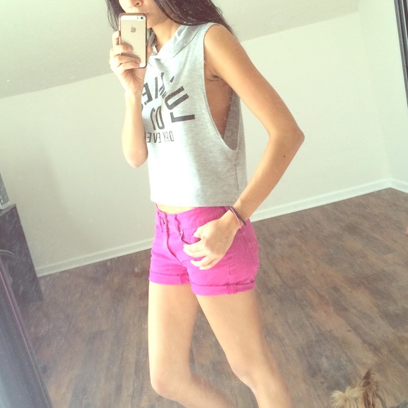 LuckiestDayEver Open Sweat Crop Top
