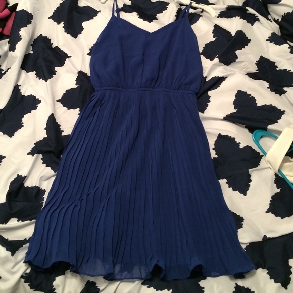 Blue casual dress
