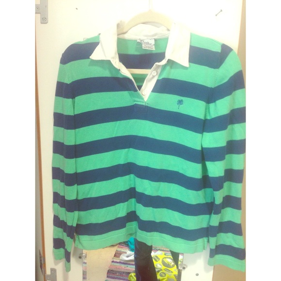 Lilly Pulitzer Tops - Vintage Lilly striped rugby shirt